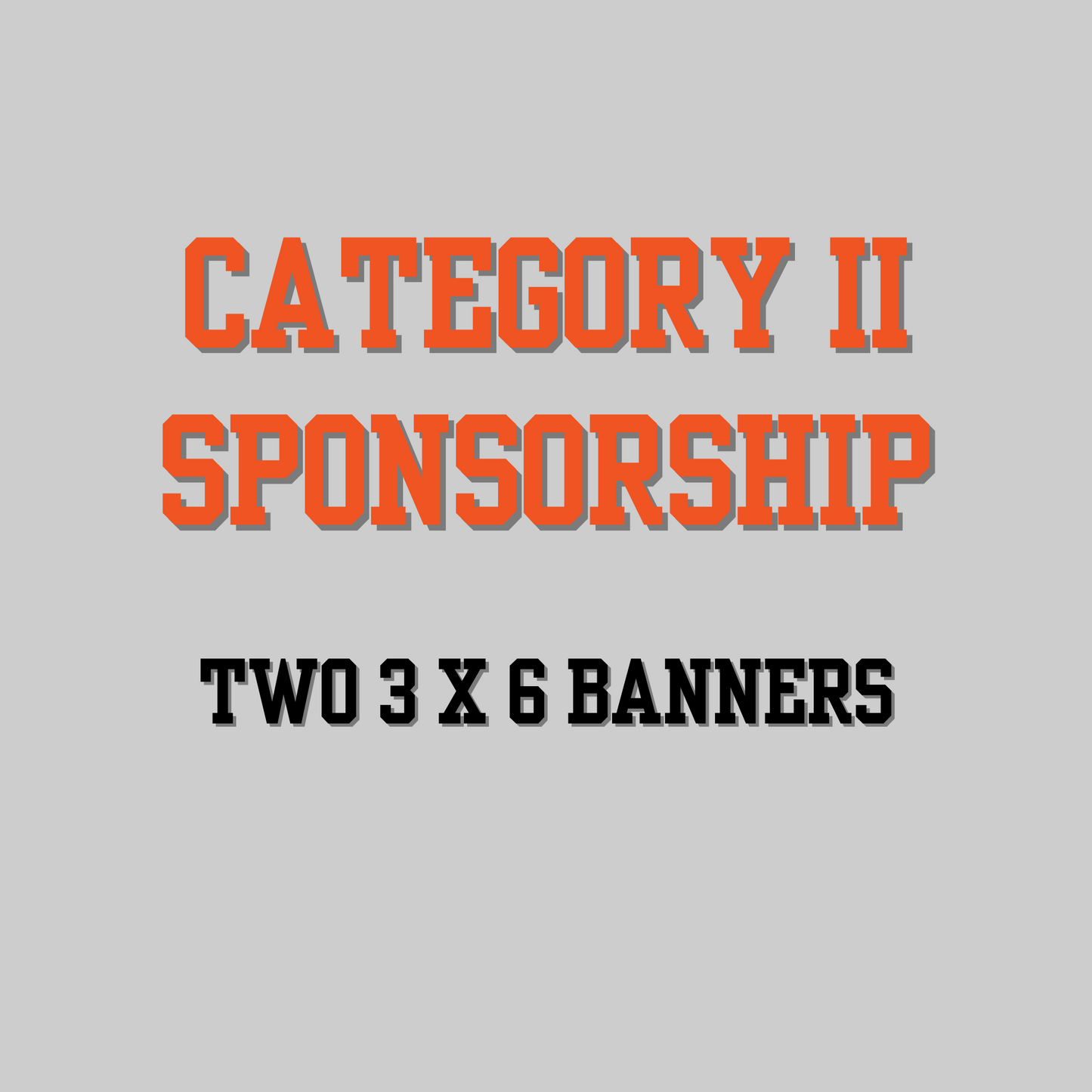 Category II Sponsorship