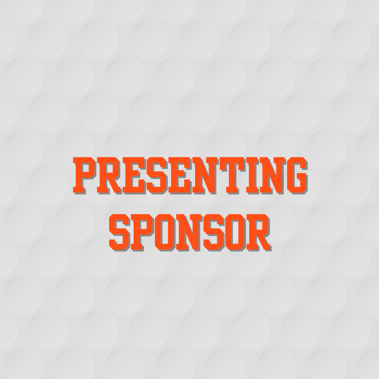 Presenting Golf Sponsor
