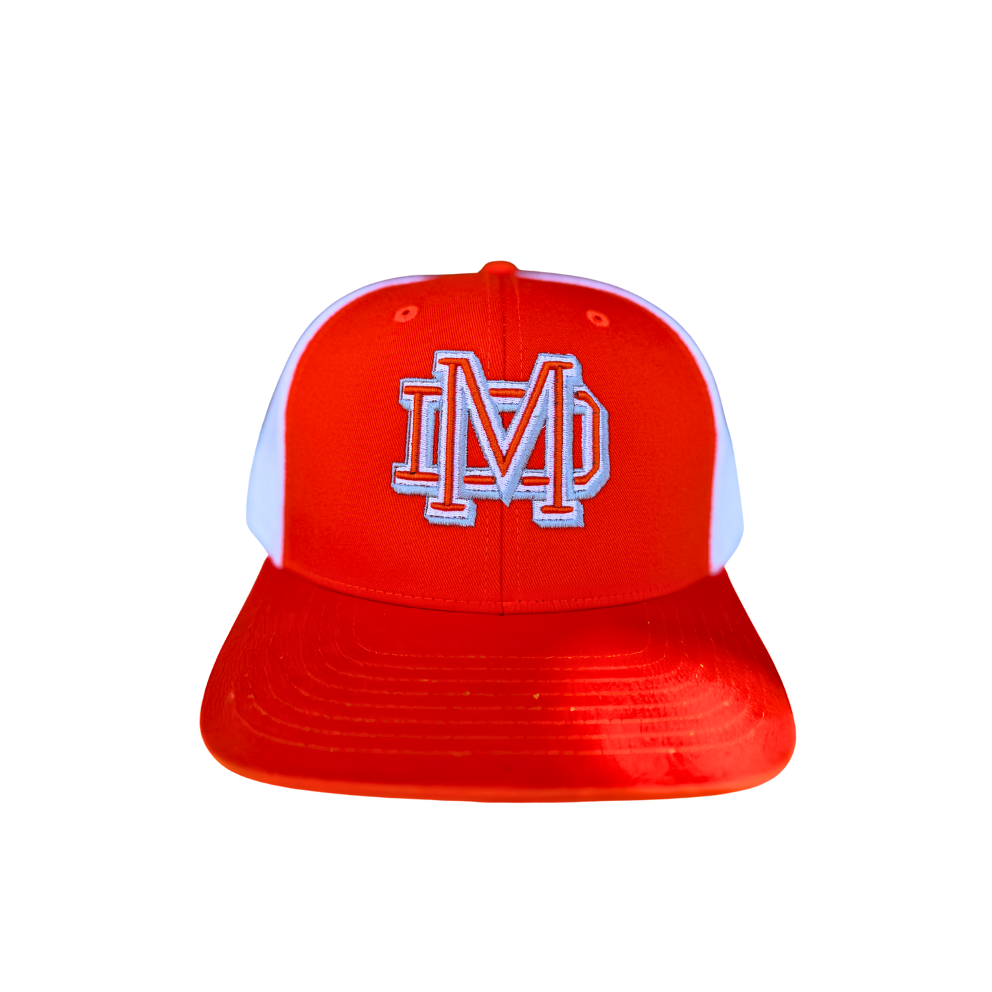 Orange & White Adjustable Trucker Hat